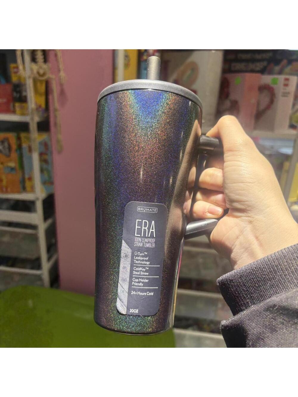 Brumate era 20oz glitter charcoal new